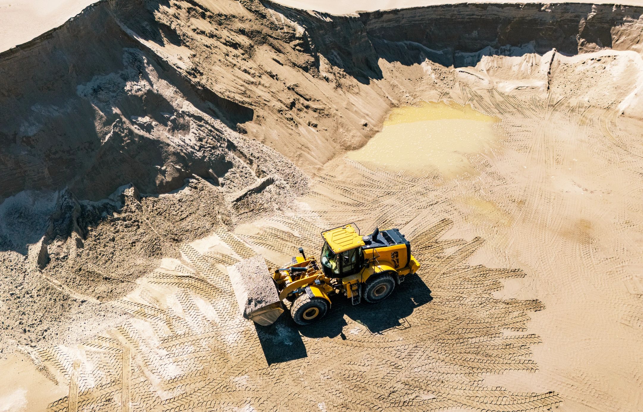 grading heavy equipment - excavator